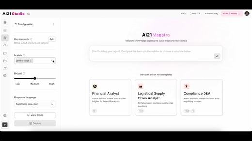 Maestro - Model options
