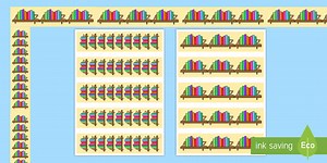 Book Themed Display Borders