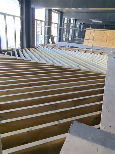 45 degree 9x2s at 200 centres is no easy task, let me tell you! #woodworker #DIYProjects #DIY #dsds #carpentry