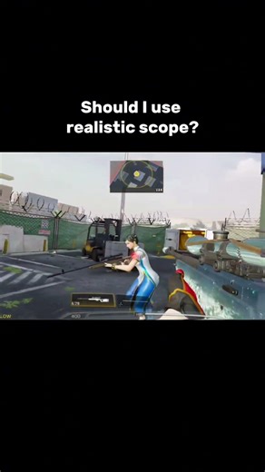 Should I use realistic scope or not? #codm #shorts #tiktok