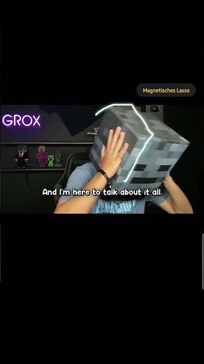 Grox face reveal😱 #minecraft #groxmc #grox #ytshorts