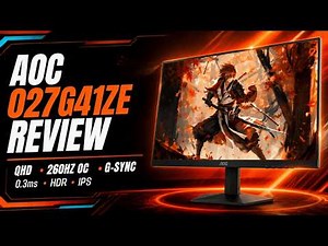 AOC Q27G41ZE 27” Gaming Monitor Review | This QHD Gaming Monitor Pushes 260Hz!