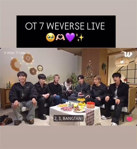 OT7 Weverse Live 🤩💖