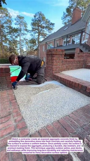 Concrete Finish Looks Like Natural Stone!