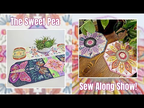 🌻 September Sew Alongs! Sunflower Table Centre + Fall Fantasy Runner | Sweet Pea Machine Embroidery