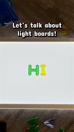 Light Board Learning 💡💛 | Letters, Shapes & Sensory Play