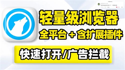 全平台轻量级浏览器，支持Windows、macOS、Linux！快速打开网页，提升页面加载响应速度，自带隐私保护，告别数据收集分析广告弹窗！扩展主题插件创意工