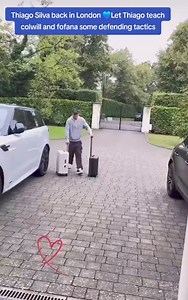 Thiago Silva back in London. Let Thiago teach colwill and fofana some defending tactics. #Chelsea #thiagosilva #chelseafc #premierleague #cfc #ucl #fyp #footballtiktok #xyzbca #trendingvideo #KTBFFH #viral #levicolwill #wesleyfofana | Its Chelsea