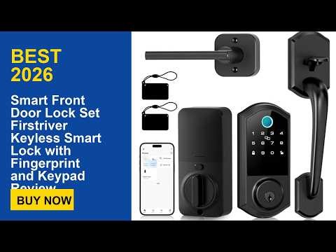 Smart Front Door Lock Set Firstriver Keyless Smart Lock with Fingerprint and Keypad Review