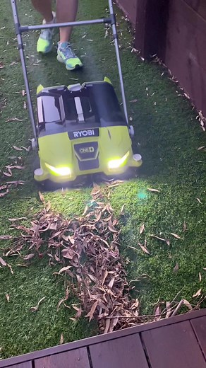 Spring time cleaning from the Ryobi power scrubber to the Ryobi power sweeper - Lazy cleaing #powersweeper #ryobiscrubber #springcleaning #cleantok #cleaningtiktok #cleanhack