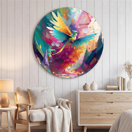 Plexiglass Print the Chromatic Flight – Limited Edition – Contemporary Wall Art for Modern Living Room - Etsy