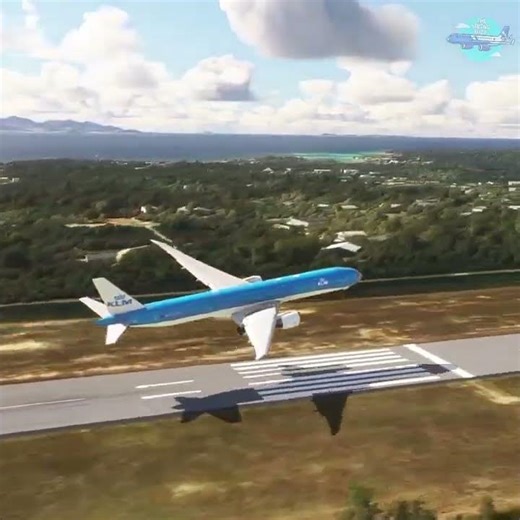 This Tropical Island Landing is Insane 🏝️ #flightsimulator