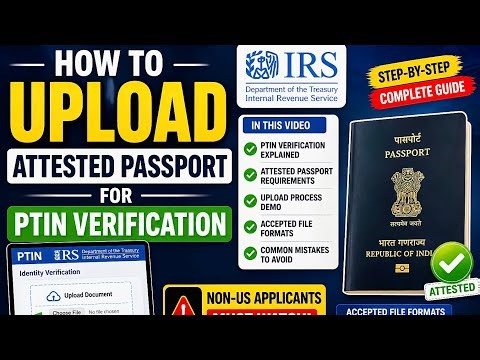 PTIN Identity Verification with Attested Passport | Step-by-Step part 2 in English