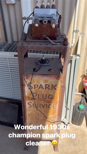 Very early Champion Spark plug Cleaner 😀 Desert Collectors Australia @top fans | Desert Collectors Australia