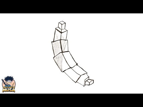How to draw Banana From Grow a Garden Step By Step