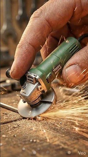 Mini Angle Grinder Cutting Metal Like Real Machine