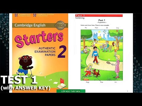Starters 2 TEST 1 - Listening Tests 1 | Lớp Học Thầy Mol