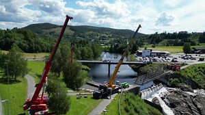 Verdalskrana bruflytting #ltm1100 #ltm1250 #libherr #libherrcrane #redgo #scaniav8