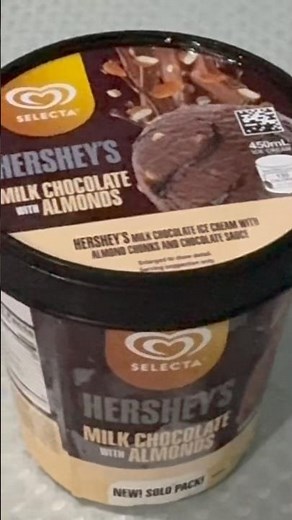 Hershey’s Milk Chocolate with Almonds Ice Cream by Selecta