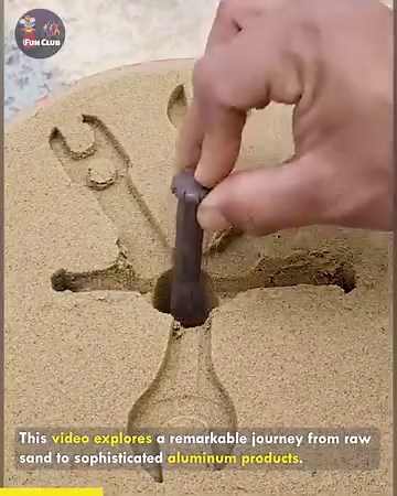 Unlocking the Alchemy of Elements: Smart Strategies in Aluminum Sand Casting.😲😱 #aluminumalchemy #castingcreations | Fun club