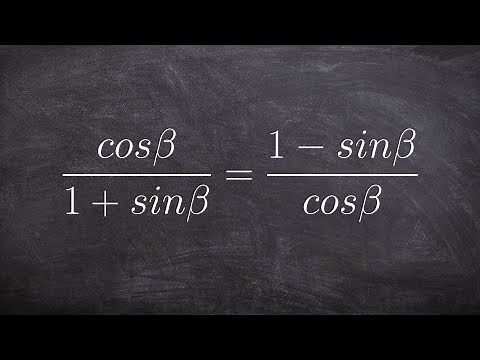 Verify an identity by multiplying by the conjugate