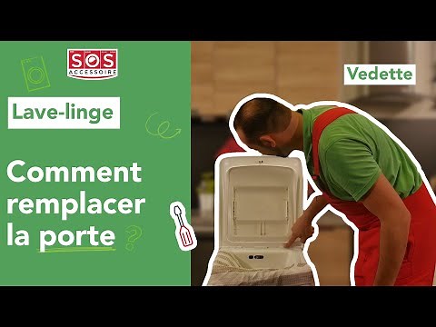 How do I change the door on my Vedette washing machine?