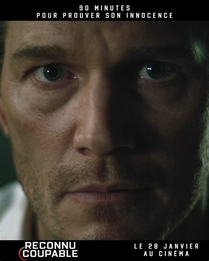 Il a 90 minutes pour prouver son innocence. Découvrez RECONNU COUPABLE, un thriller palpitant avec Chris Pratt et Rebecca Ferguson, le 28 janvier au cinéma. #ReconnuCoupableLeFilm | Sony Pictures