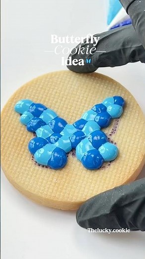 Easy Butterfly Cookie 🦋 Recipes and Cutters link in bio #cookiedecorating #satisfying #asmr