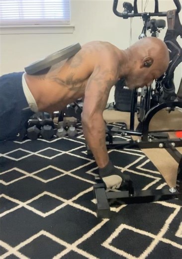 Bedtime loaded push-ups (25lbs)