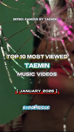 Top 10 Most Viewed Taemin MV #kpop #shorts