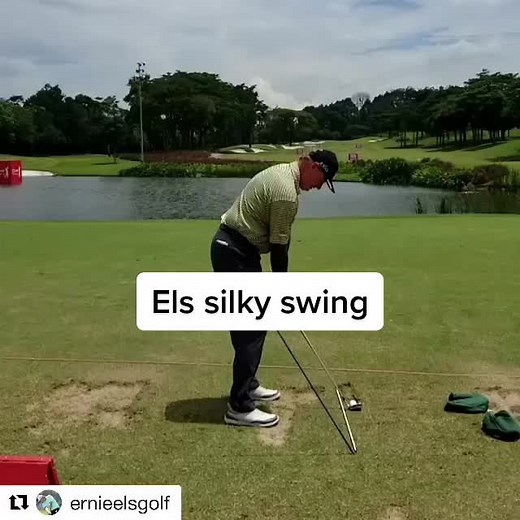 Ernie Els silky swing 🏌️‍♀️⛳️ @skillestapp #onlinelessons #golfpractice #golf #golfswingtips #golftips #chipping #putting #juniorgolf #bunker #tigerwoods #pgatour #china #korea #taylormade #taylormadetour #golfcoach #love #golfpractice#golfvideo #challengetour #titleist #taylormade #golftuition #Skillest