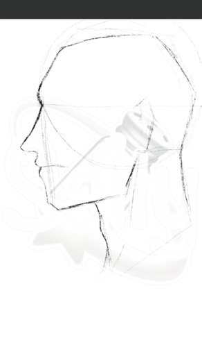 Side profile tut.? the watermark... #drawing #tutorials #sketch #procreate #beginnerartist#quickdraw