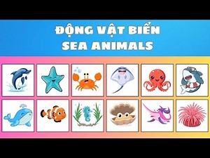 🐠🌊 Học Tiếng Anh Tên Các Loài Động Vật Biển | Sea Animals for Kids 🐳🐙 | Oh Vui Kids