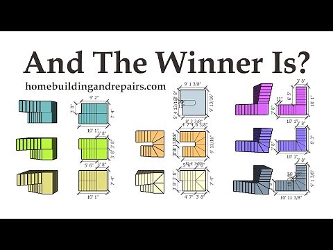 Find Out What Landing or Winder Type Stair Designs Will Take Up The Most Space In Your House