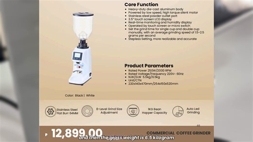 Meet the NEW K22 Pro Silver Edition, now more powerful, more precise, and more stylish than ever — exclusively available at Koryaiko Gemilai Philippines. Designed for home baristas, cafés, and anyone who wants consistent, café-quality grinding every single day. Available Colors: Silver • Black • White 📏 Specifications • Model: K22 Pro • Burr Size: 64mm Stainless Steel Flat Burr • Power: 200W / 2000 RPM • Voltage/Frequency: 220V – 60Hz • Grind Adjustment: 8-Level Stepless • Grinding Speed: 1.5–2