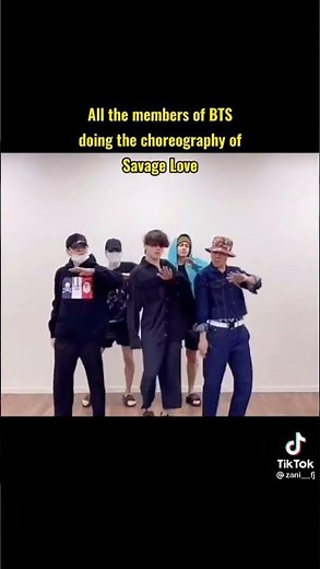 All members doing savage love choreography