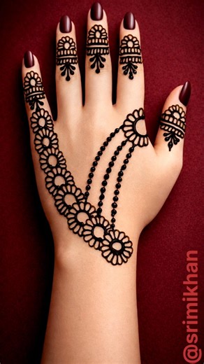 back hand mehndi design simple mein | mehndi design | mehandi ka design | arabic mehndi design easy