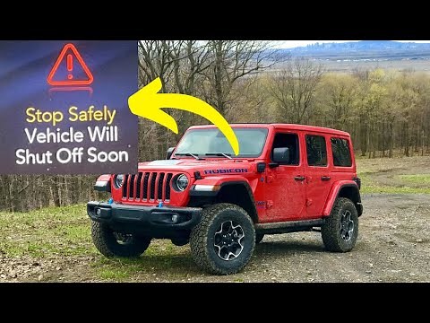 “Stop safely, vehicle will shut off soon” warning in Jeep vehicles
