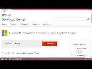 BEST FREE SCREEN RECORDER(Microsoft Expression Encoder Screen Capture Codec)