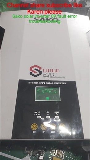solo. solar inverter 09 fault #viralsolar #t #solar #repairing