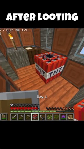 Griefing Villager House 🏠 | Minecraft Hardcore 🤯 | #minecraft