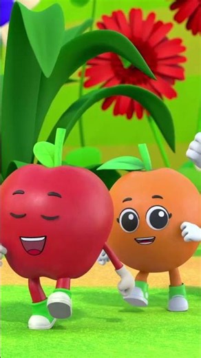 Five Cute Fruits Jumping On The Bed🍇Children Song #shorts #meekosfamily