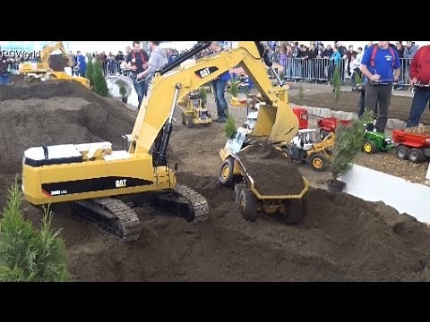 RC Trucks Construction Site Excavator Baustelle Bagger LKW ♦ Faszination Modellbau Friedrichshafen
