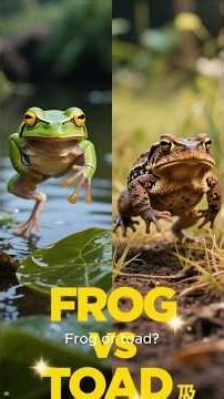 Frog vs Toad: Shocking Differences! 🐸🤯 #DoYouKnow
