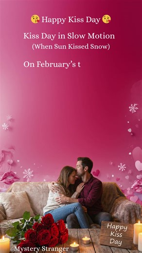 Her: 52/♾️: Kiss Day in Slow Motion (When Sun Kissed Snow) ❤️‍🔥🫂🧿 😘 Happy Kiss Day 😘 On this Kiss Day, may your lips find their story; slow, burning, and infinite. Because sometimes, forever begins with just one kiss. 😘😘😘 A kiss isn’t born from lips; it’s born from the ache of two souls finding home.😘❤️‍🔥🫂 ❤️‍🔥🫂❤️‍🔥🫂❤️‍🔥 There are moments when love forgets language, when the world fades to whispers, and only breath, warmth, and nearness remain. “Kiss Day in Slow Motion” was born 