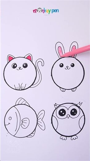 How to Draw with Round Shapes | Easy DIY