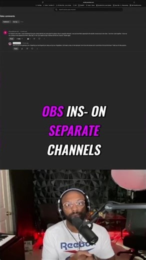 Apollo x4 & OBS: Separate Mic and Logic Pro Channels #shorts