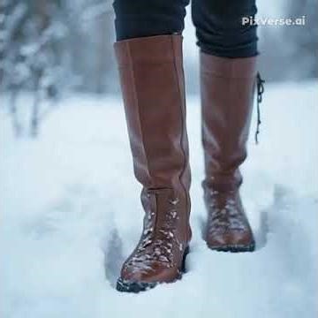 Walking on Snow #highheels #heels #foot