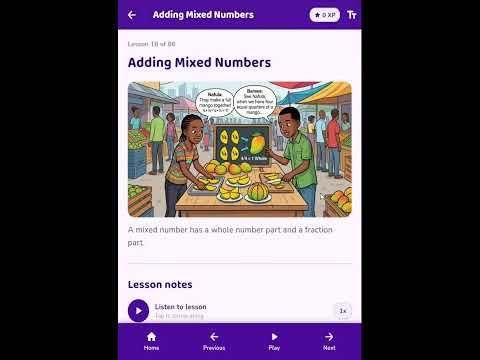 Grade 6 Mathematics Adding Mixed Numbers