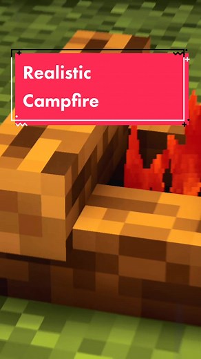 Creating a Realistic Campfire in Minecraft